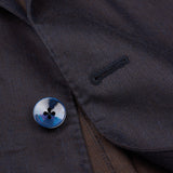 BOGLIOLI "K. Jacket" Navy Blue Linen-Wool-Silk Peak Lapel Unlined Jacket 50 NEW