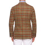 BOGLIOLI "K. Jacket" Olive Plaid Casentino Wool DB Unlined Jacket 50 NEW US 40