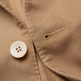 BOGLIOLI "K. Jacket" Tan Hopsack Virgin Wool Unlined Peak Lapel Jacket 50 NEW 40