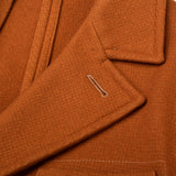 BOGLIOLI Milano Burnt Wool Unlined Pea Coat EU 50 NEW US M