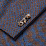 BOGLIOLI "K.Jacket" Blue Wool-Linen-Cashmere Unlined Peak Lapel Jacket 50 NEW 40