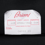 BRIONI I "CHIGI" Handmade Black Wool Luxury Suit EU 50 NEW US 40