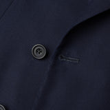 BRIAN RUSSEL Savile Row Bespoke Navy Blue Wool DB Blazer Jacket EU 54 US 44