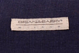 BRIAN&BARRY Milano Solid Navy Blue Pure Linen Summer Shirt US L EU 52 - SARTORIALE - 5