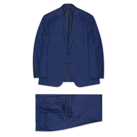 BRIONI "BRUNICO" Handmade Blue Wool-Mohair Luxury Suit NEW