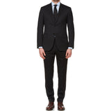 BRIONI "GAETANO" Handmade Black Wool Super 150's Suit EU 50 NEW US 40
