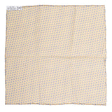 BRIONI Handmade Beige Micro-Design Foulard Silk Tie Pocket Square Set NEW