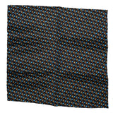 BRIONI Handmade Black Foulard Silk Tie Pocket Square Set NEW