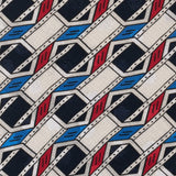 BRIONI Handmade Multi-color Geometric Silk Tie NEW