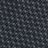 BRIONI Handmade Navy Blue Micro-design Silk Tie Pocket Square Set NEW