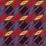 BRIONI Handmade Red Geometric Silk Tie NEW
