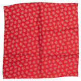 BRIONI Handmade Red Paisley Silk Tie Pocket Square Set NEW