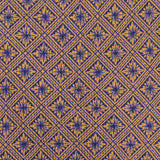 BRIONI Handmade Tan-Blue Textured Foulard Silk Tie NEW