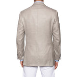 BRIONI "NOMENTANO" Gray Herringbone Cashmere Jacket EU 50 NEW US 40