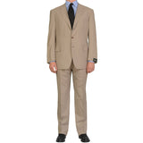 BRIONI "PARLAMENTO" Handmade Beige Striped Wool Suit EU 56 NEW US 46