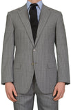 BRIONI "PARLAMENTO" Handmade Gray Striped Wool Super 150's Suit NEW