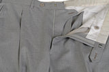 BRIONI "PARLAMENTO" Handmade Gray Striped Wool Super 160's Suit EU 54 NEW US 44