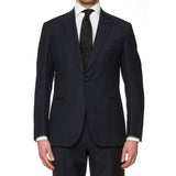 BRIONI "SMOKING MADISON" Blue 1 Button Peak Lapel Tuxedo Suit NEW