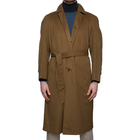BRIONI for Giovanni Alongi Cashmere Unlined Belted Trench Coat 46 NEW 38