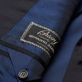 BRIONI  "CATONE" Handmade Dark Navy Blue Wool Suit EU 48 NEW US 38