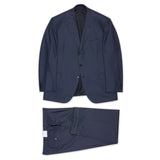 BRIONI "CHIGI" Handmade Blue Birdseye Wool Suit EU 62 NEW US 52