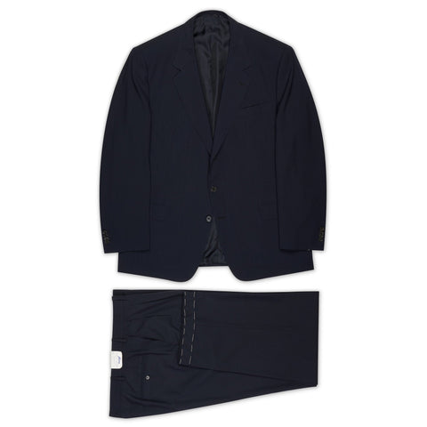 BRIONI  "COLONNA" Handmade Navy Blue Wool Suit EU 60 NEW US 50