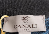 CANALI 1934 Blue Jacquard Cashmere Knit Turtleneck Sweater NEW
