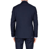 CANALI 1934 "Natural Comfort" Navy Blue Wool 1 Button Peak Lapel Suit 56 NEW 46