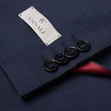 CANALI 1934 "Natural Comfort" Navy Blue Wool 1 Button Peak Lapel Suit 56 NEW 46