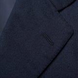 CASTANGIA 1850 Navy Blue Twill Flannel Wool Jacket EU 48 NEW US 38