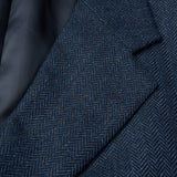 CASTANGIA 1850 Blue Wool-Cashmere Sport Coat Jacket EU 70 NEW US 60 Big and Tall