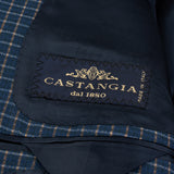 CASTANGIA 1850 Blue Checked Wool Sport Coat Jacket EU 50 NEW US 40