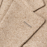 CASTANGIA 1850 Beige Linen-Silk Hopsack Unlined Jacket NEW Athletic Fit