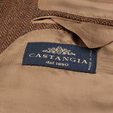 CASTANGIA 1850 Brown Wool-Cashmere Jacket EU 70 NEW US 60 Big and Tall