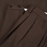 CASTANGIA 1850 Brown Wool Twill 3 Button Suit EU 52 NEW US 42
