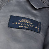 CASTANGIA 1850 Gray Plaid Wool Flannel Sport Coat Jacket EU 54 NEW US 44