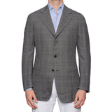 CASTANGIA 1850 Gray Plaid Wool Hopsack Sport Coat Jacket NEW