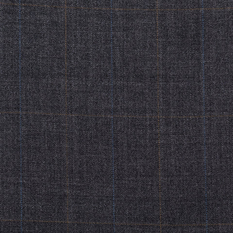 CASTANGIA 1850 Gray Plaid Wool Suit EU 48 NEW US 38