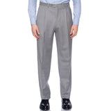 CASTANGIA 1850 Gray Twill Wool Super 120's Suit EU 52 L NEW US 42 Long