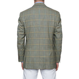 CASTANGIA 1850 Olive Prince of Wales Wool Sport Coat Jacket EU 50 NEW US 40