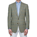 CASTANGIA 1850 Olive Prince of Wales Wool Sport Coat Jacket EU 50 NEW US 40