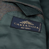 CASTANGIA 1850 Olive Wool Flannel Sport Coat Jacket EU 48 NEW US 38