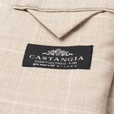 CASTANGIA Beige Wool Super 120's Unlined Jacket EU 54 NEW US 44