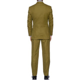 Sartoria CASTANGIA Olive Twill Cotton Spring-Summer Suit EU 50 NEW US 40