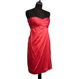 CELIA KRITHARIOTI 5226 Red Silk Strapless Dress IT 40 US 4 / S