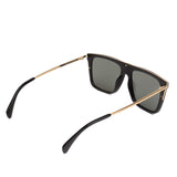 CÉLINE CL40015I 01R Black Acetate Gold-Tone Metal Polarized Sunglasses NEW Case