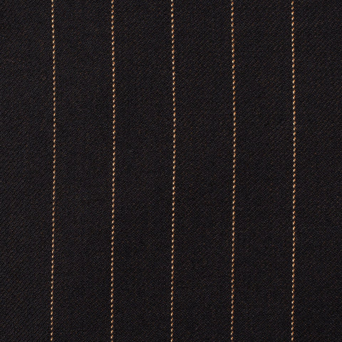 CESARE ATTOLINI Napoli Chocolate Brown Striped Wool Suit EU 48 NEW US 38