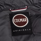 COLMAR Blue Down-Feather Fur Trimmed Hooded Parka Jacket Coat NEW
