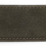 CORTHAY Paris Green Suede Calf Leather Classic C Belt 40" 100cm