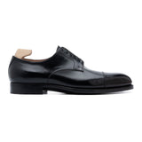PASSUS SHOES "Dean" Handmade Black Box Calf Cap Toe Derby Shoes US 10.5 NEW EU 43.5